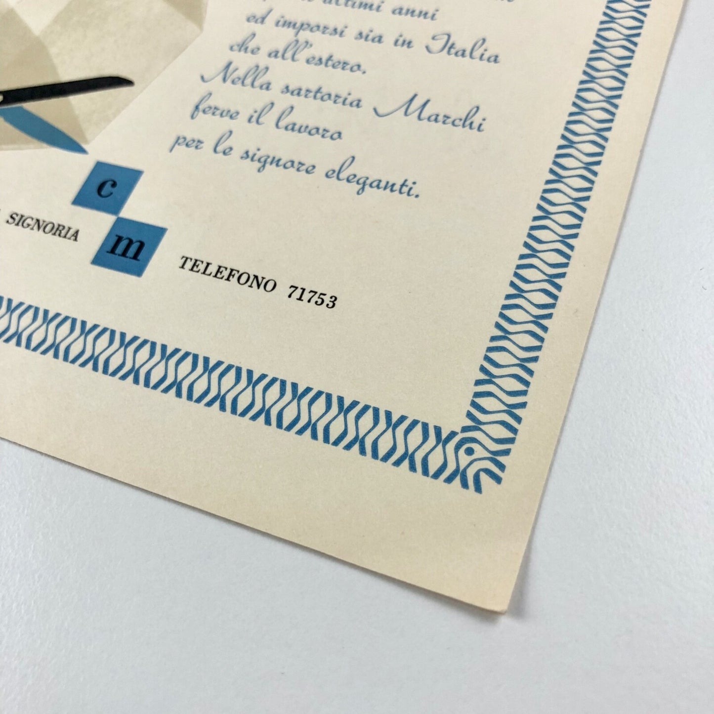 Type specimen sheet – Rondine Alessandro Butti | Societá Nebiolo 1956 ?