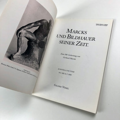 Marcks und Bildhauer seiner Zeit. Zum 100. Geburtstag von Gerhard Marcks | Galerie Vömel, 1989