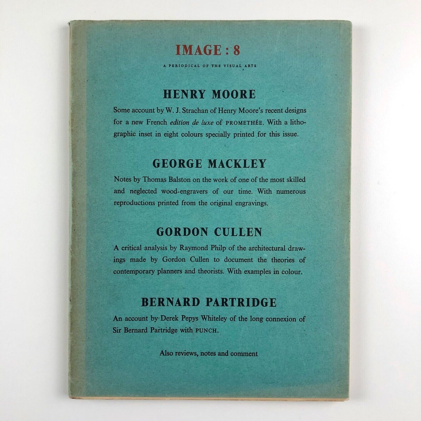 Image 8: A periodical of the Visual Arts, Summer 1952 includes Gordon Cullen, Henry Moore, George Mackley, Bernard Partridge | Art and Technics