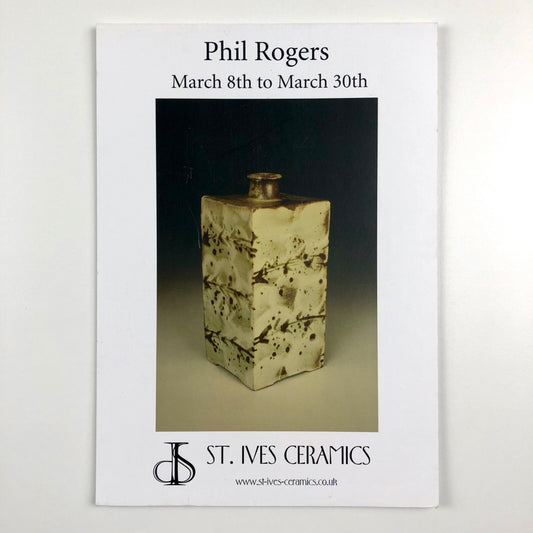 Phil Rogers | St Ives Ceramics | Folded exhibition card