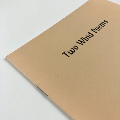 Two Wind Poems by Ruth Fainlight | Martin Booth publisher, 1980