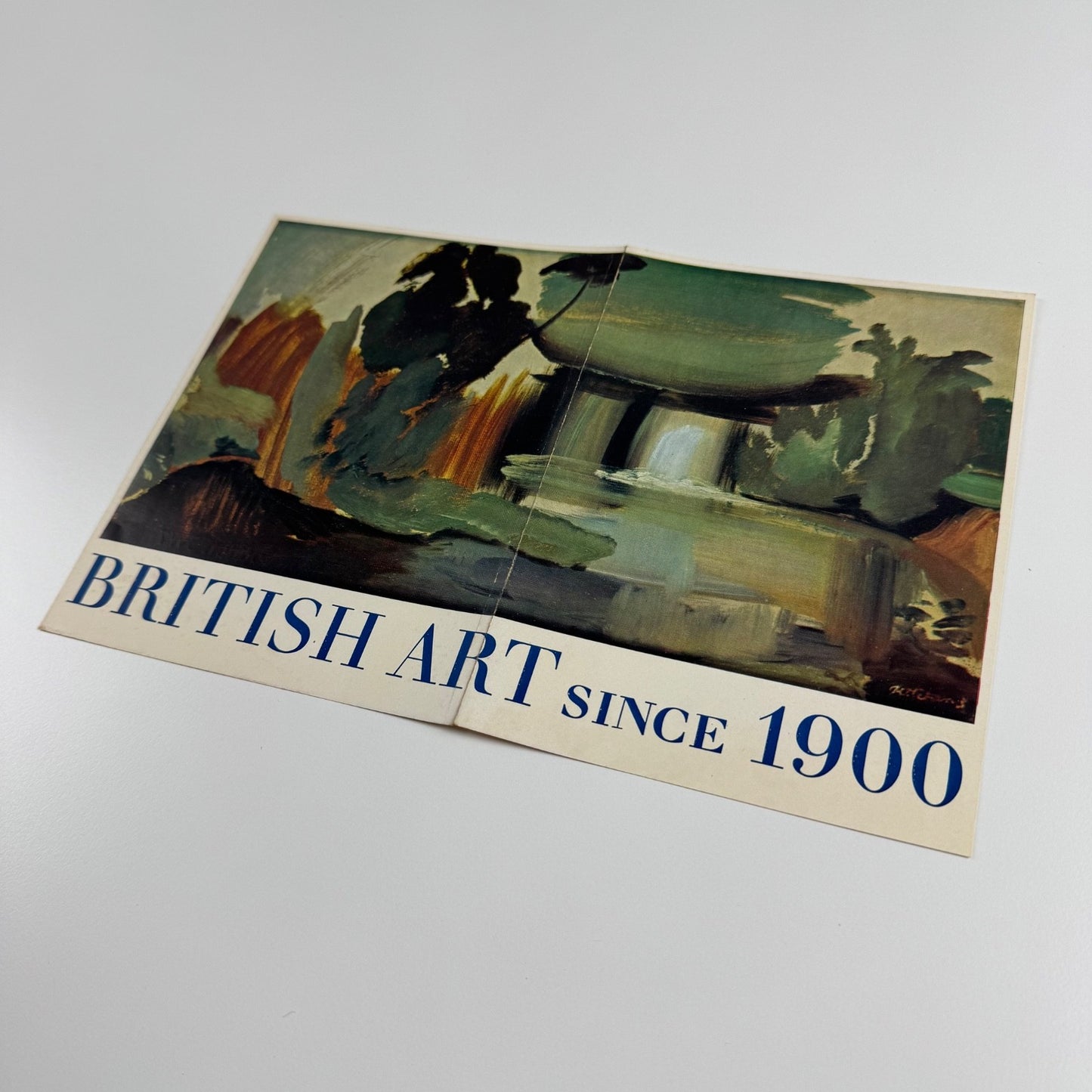 Leaflet to promote British Art since 1900 by Sir John Rothenstein. Phaeton Press