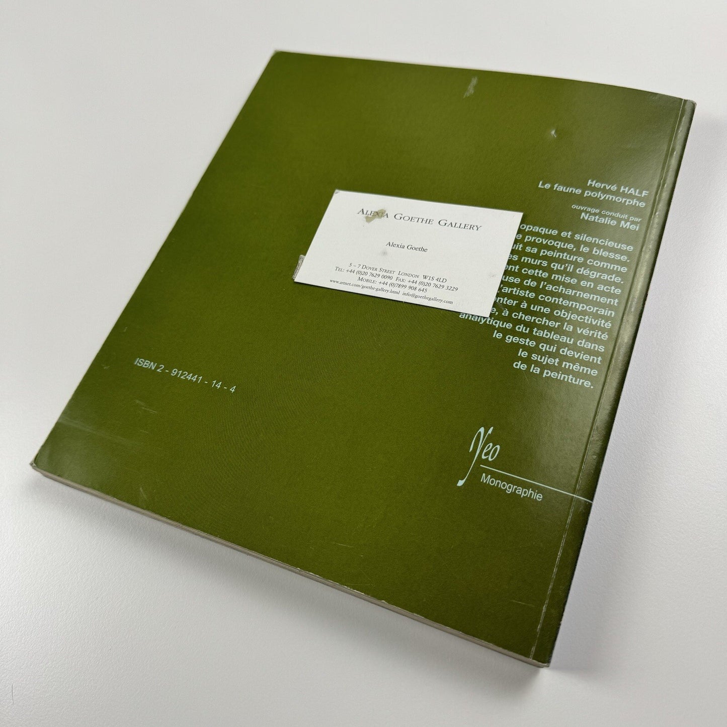 Hervé Half. Le faune polymorphe. Natalie Mei. Neo, Paris, 2004