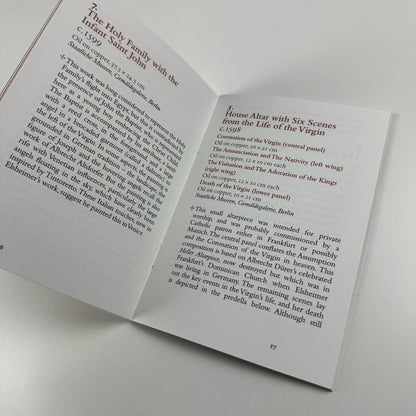 Adam Elsheimer – Devil in the Detail | Pocket guide | Dulwich Picture Gallery, 2006