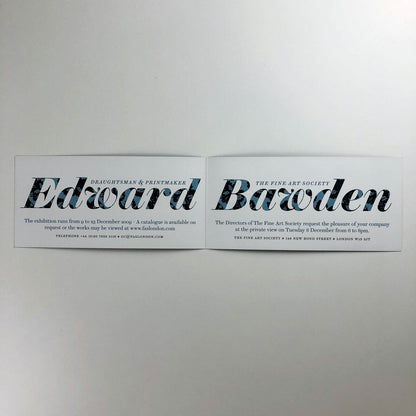 Edward Bawden Draughtsman & Printmaker | Private view invitation card | Fine Art Society, 2009