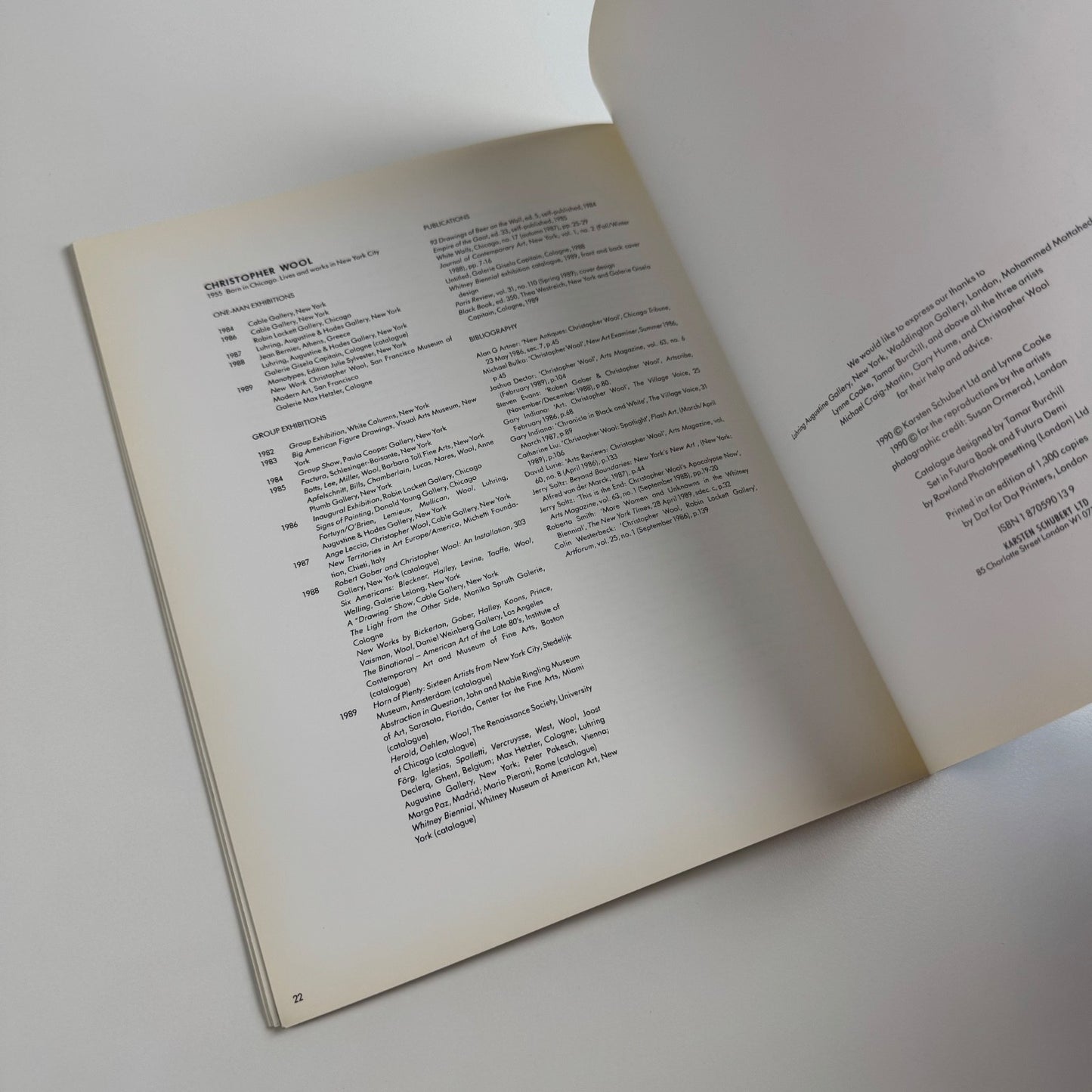 Michael Craig-Martin, Gary Hume, Christopher Wool a paintings show | Karsten Schubert, 1990