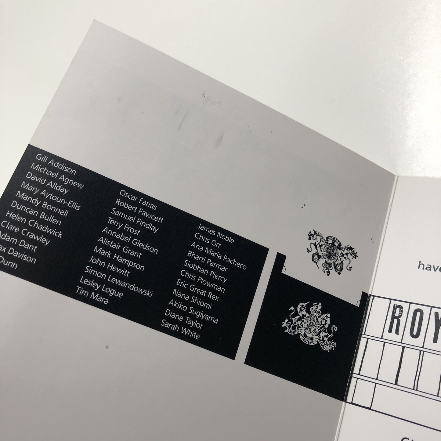 Private view invite – Royal College of Art Printmaking | Marlborough Graphics Ltd exhibition: student and staff works, 1992
