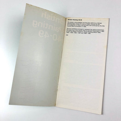 British Painting 40-49 exhibition catalogue | Arts Council, 1966 intro Norbert Lynton | catalogue design Gordon House