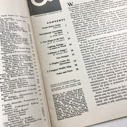 Art & Industry. Pioneer Journal of Industrial Design, July 1955, Volume 58. January to June 1955 | Eds. Frank A. Mercer and Rathbone Holme, The Studio, 1954