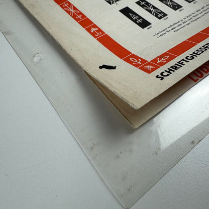 Type specimen sheet Lucina from Ludwig & Mayer, Frankfurt am Main undated