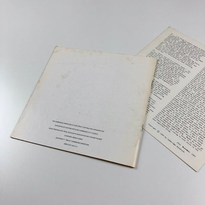 Roger Palmer – Eight Works | Brian Human interview | Cambridge Darkroom 1984, signed