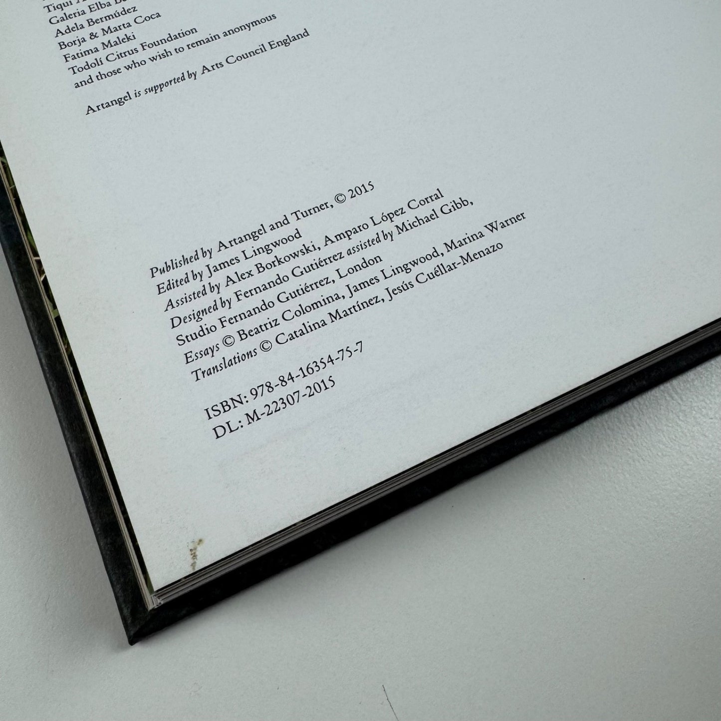 Cristina Iglesias. Tres Aguas | Edited by James Kingwood. Artangel, 2015 signed