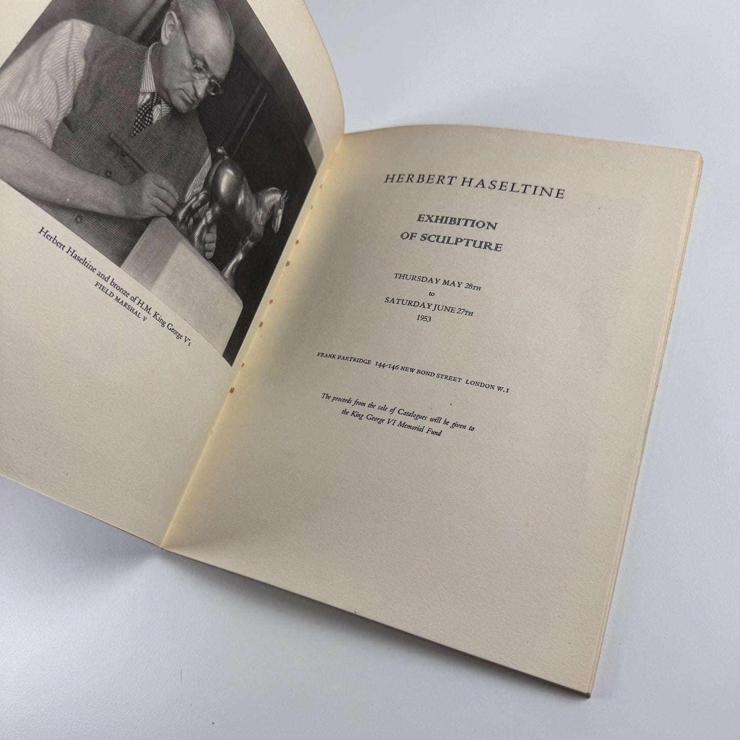 Herbert Haseltine. An exhibition of sculpture | Frank Partridge, 1953