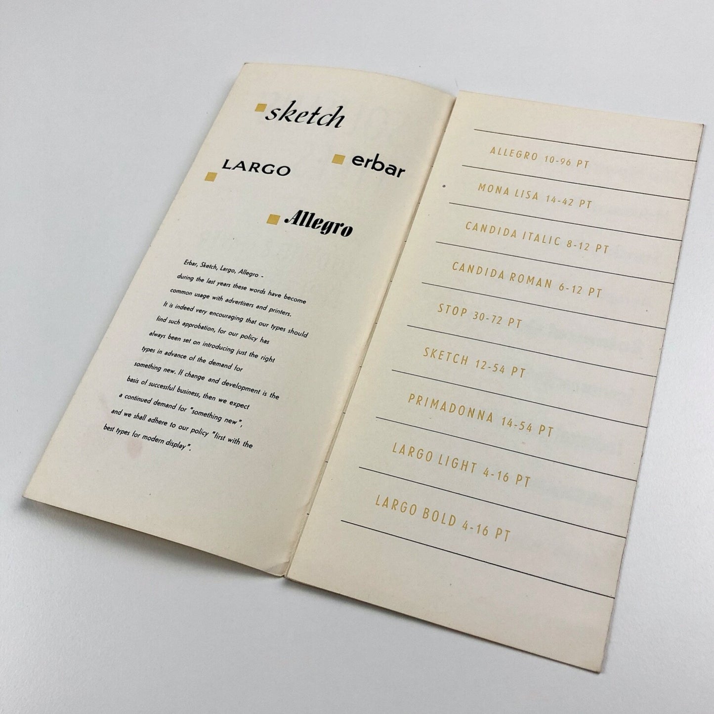 Soldans' Types specimen leaflet – Ludwig & Mayer Type Foundry | Soldans Limited