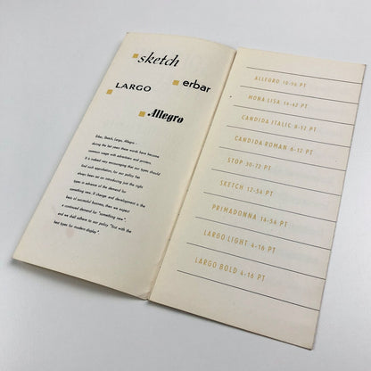 Soldans' Types specimen leaflet – Ludwig & Mayer Type Foundry | Soldans Limited
