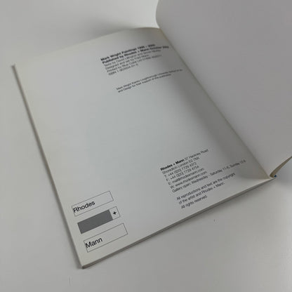 Mark Wright. Paintings 1996-2000 | Rhodes & Mann, 2000