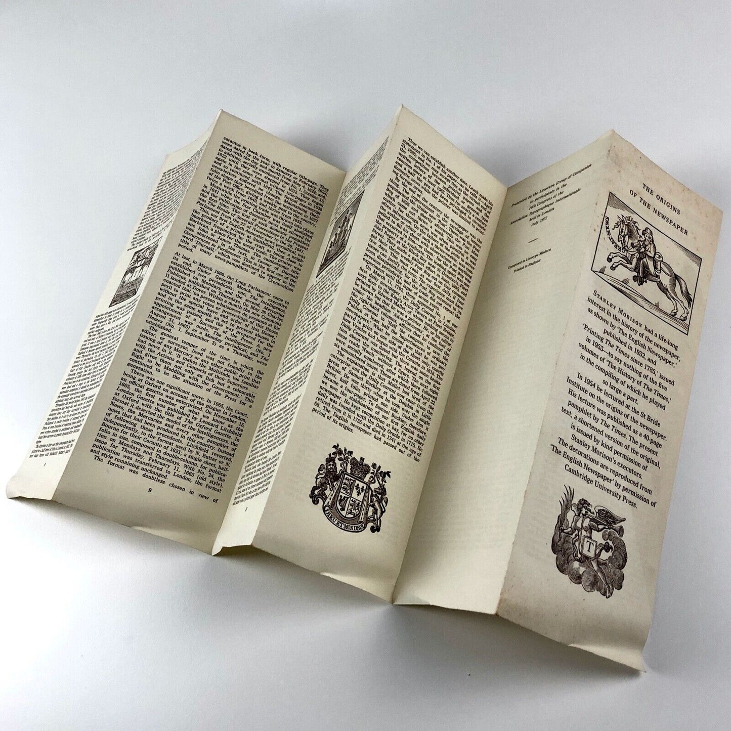 The Origins of the Newspaper | Stanley Morison ATypI 1971 Linotype | AtypI (Association Typographique Internationale)