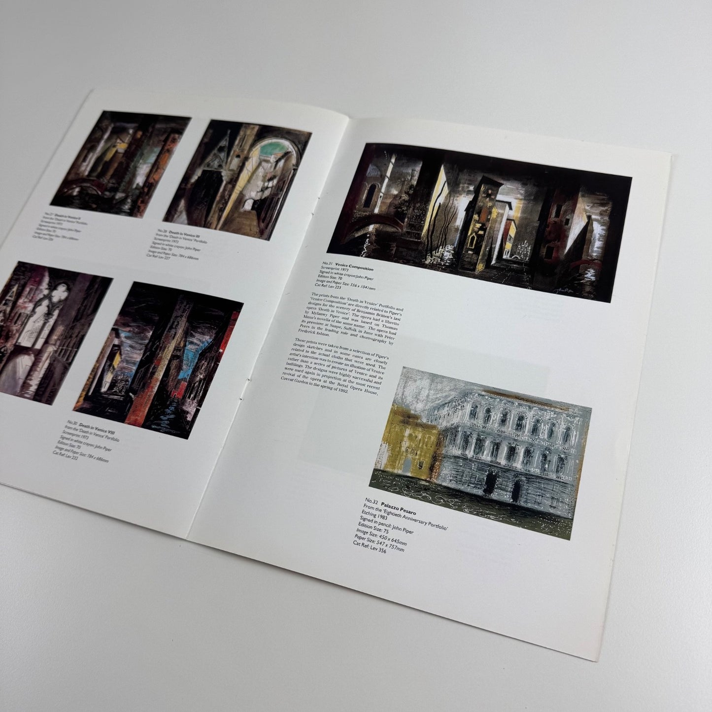 John Piper from his studio | Berkeley Square Gallery, 1994 + poster
