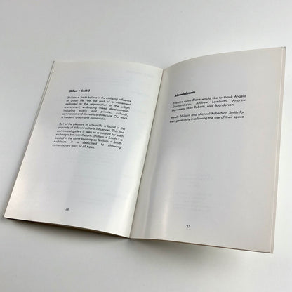 Frances Aviva Blane: New Drawings, catalogue | Shillam + Smith 3, London 1997