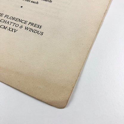 The Poems of John Milton prospectus / specimen page | Florence Press, Chatto & Windus, 1925