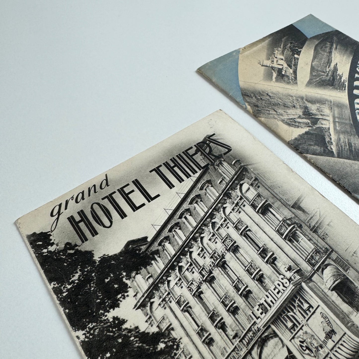 Ephemera x 2 leaflets Grand Hotel Thiers and general France travel mid 20C