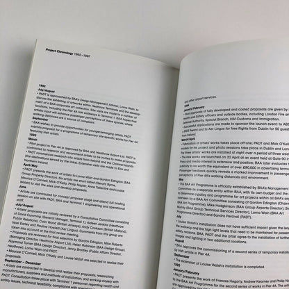 Public Art Development Trust. Heathrow Project. Documentary Notes 1998