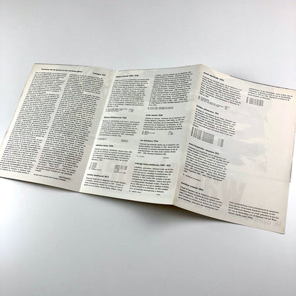 Warashauer Ghetto | Nieumarkt Amsterdam Stedelijk fold-out catalogue/poster 1961
