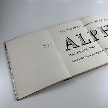 Alphabet 1964. International Annual of Letterforms ed R.S. Hutchings | James Moran, 1964