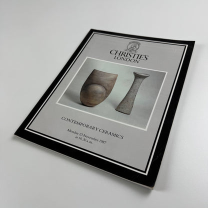 Contemporary Ceramics inc. Hans Coper Lucie Rie Christie's 23 Nov 1987