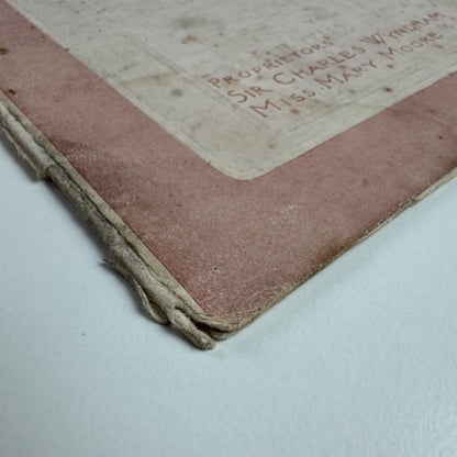 Programme New Theatre ‘The Riddle’ by Anthony Wharton & Morley Roberts 1916