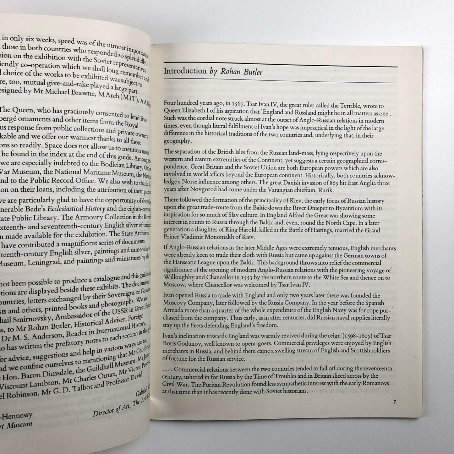 Great Britain USSR. An historical exhibition | Arts Council V&A catalogue, 1967