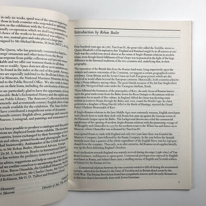 Great Britain USSR. An historical exhibition | Arts Council V&A catalogue, 1967