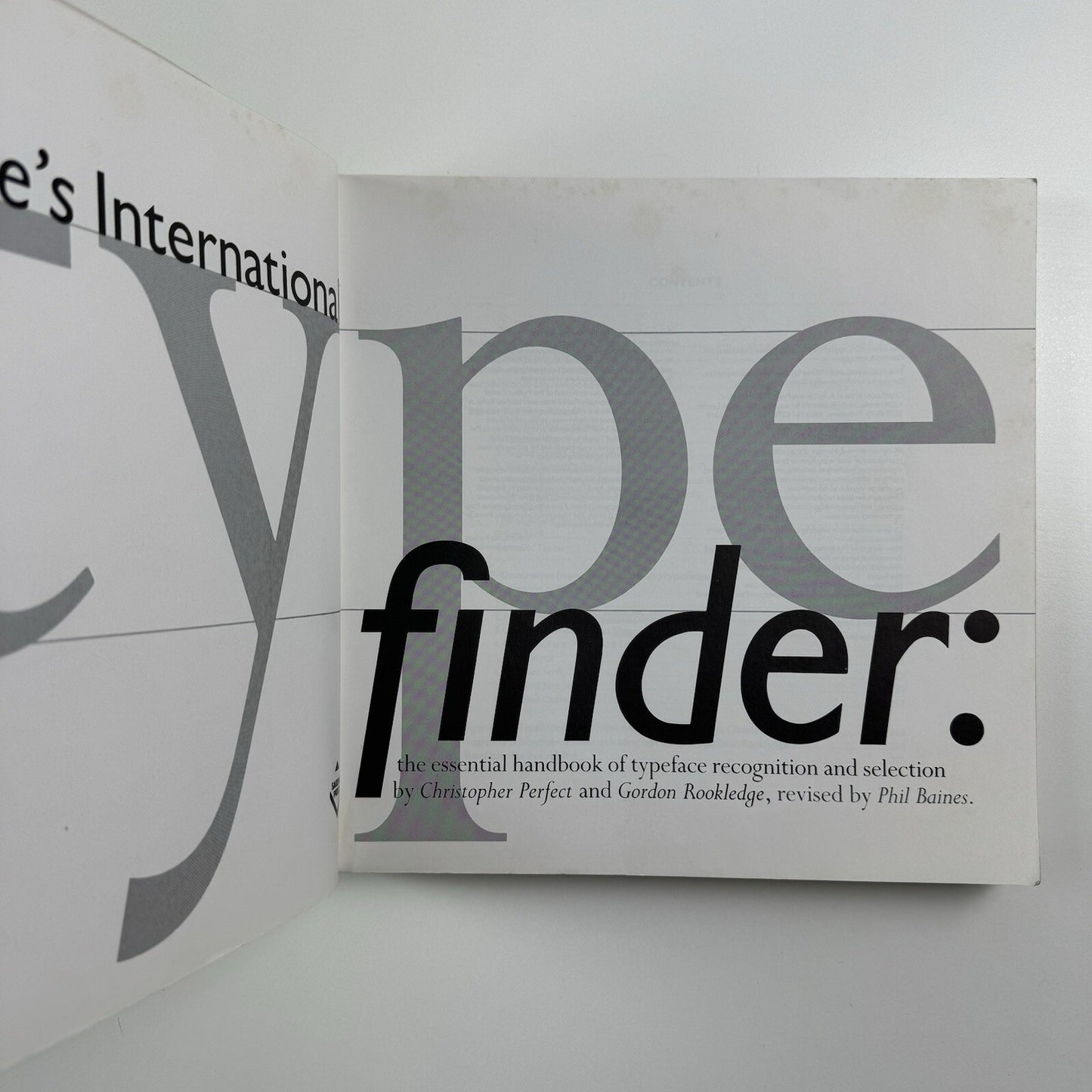 Rookledge’s International Typefinder | Christopher Perfect, revised by Phil Baines, 1990