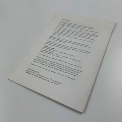 Exhibition guide for David Smith: Sculpture and Drawings | Whitechapel, 1986/7