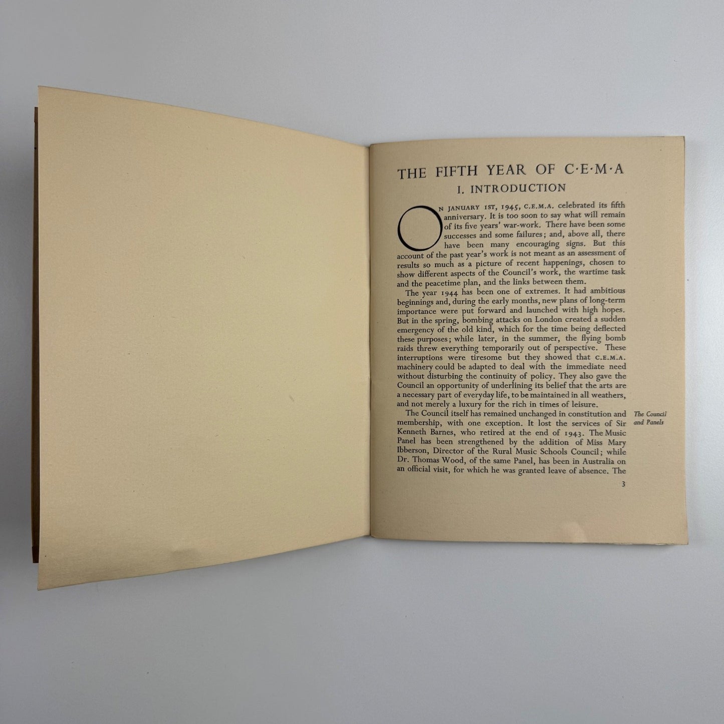 The fifth year of CEMA | Report on the work of CEMA for 1944
