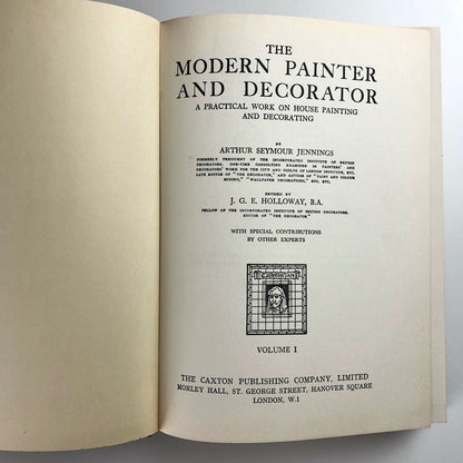 The Modern Painter and Decorator Volume 1 | Arthur Seymour Jennings 1951 edition