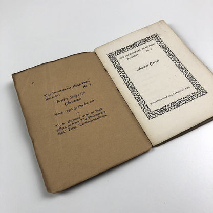 Ancient Carols. The Shakespeare Head Press Booklets – No. I Christmas 1905