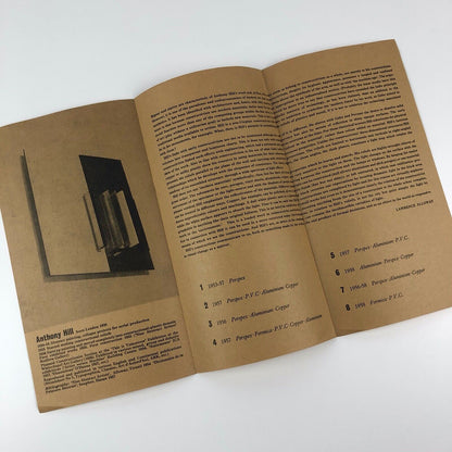 Anthony Hill recent constructions | Institute for Contemporary Arts Library, London, 1958 | Short essay by Lawrence Alloway