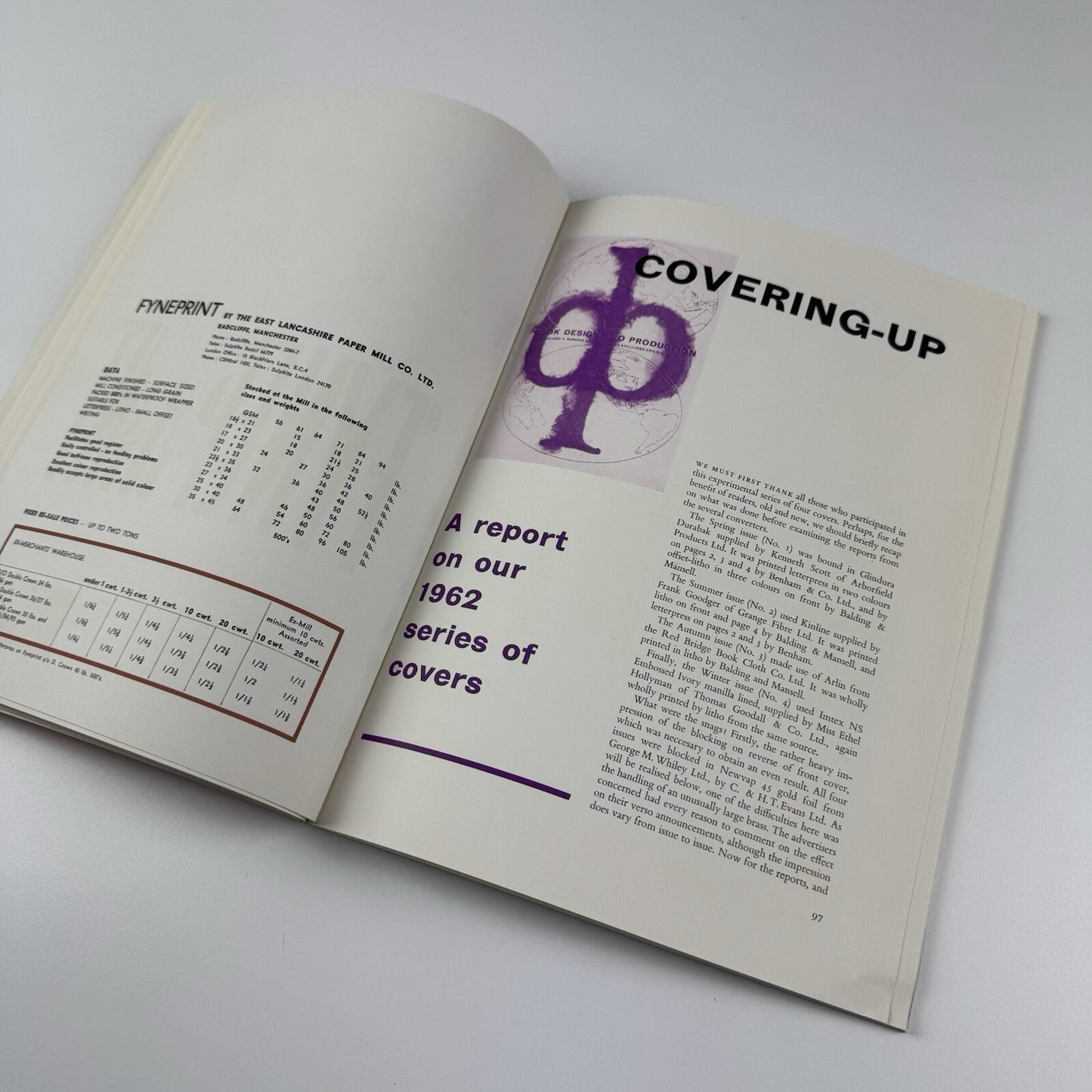 Book Design and Production | Volume 6 No 2 1963 | Thames Publishing Co | Ed. Kenneth day