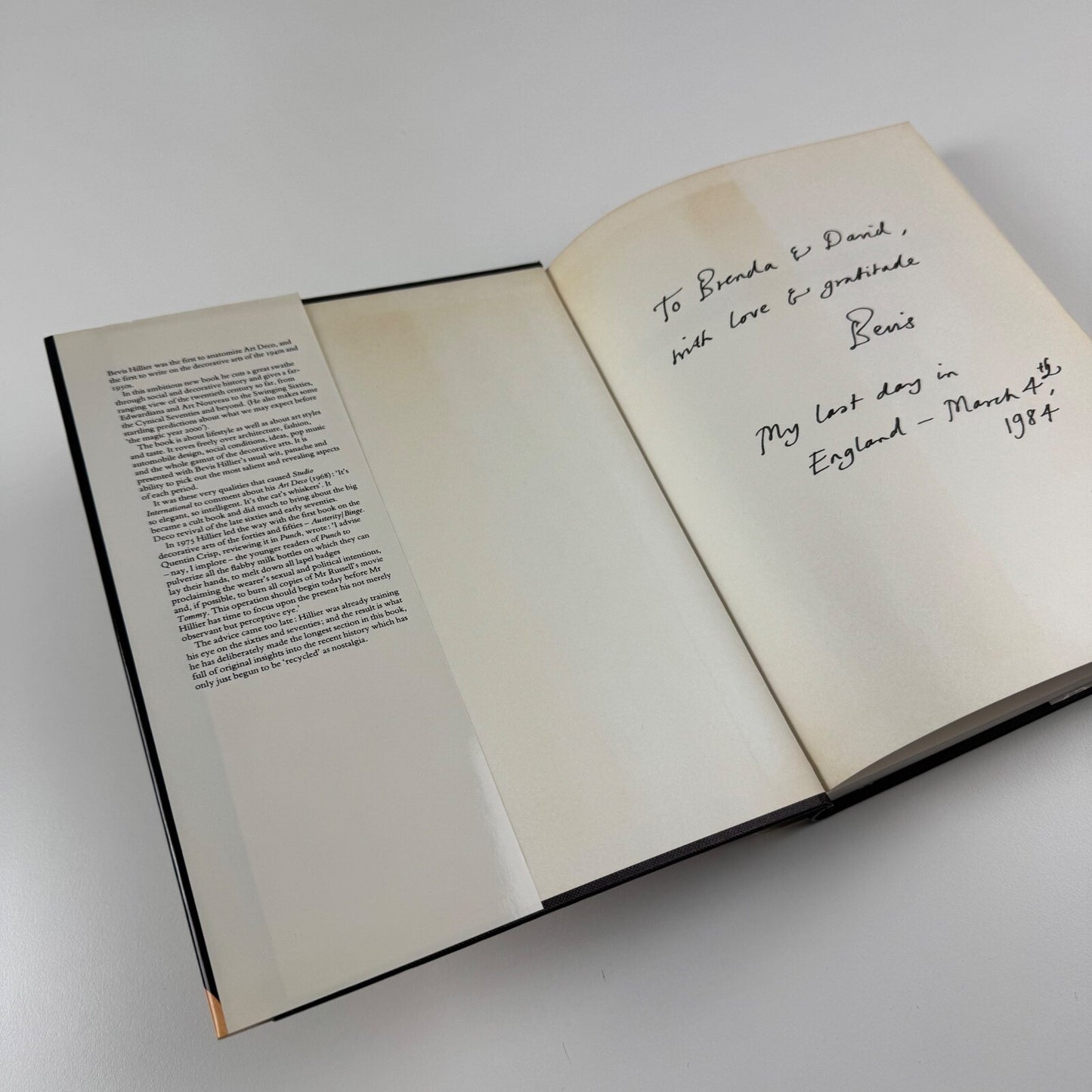 The Style of the Century 1900-1980 by Bevis Hillier | The Herbert Press, 1983. Inscribed by the author
