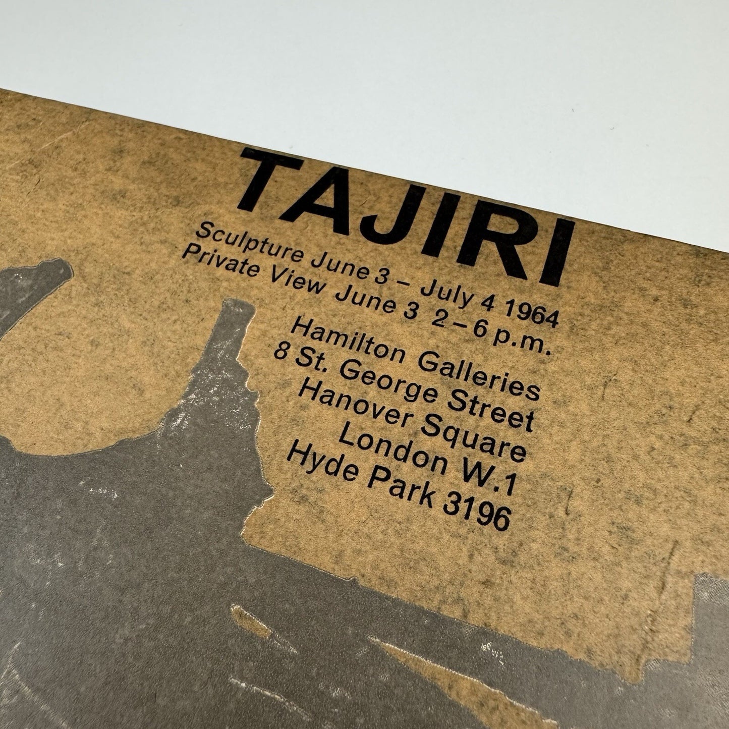 Tajiri Sculpture | Hamilton Galleries, London 1964 catalogue | Text by Patrick Waldberg