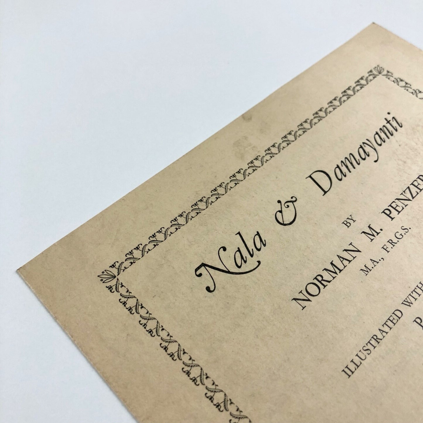 Prospectus for Nala & Damayanti by Norman M. Penzer | A.M. Philpot Ltd | Undated, presumed to be c.1926