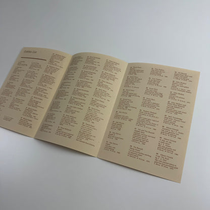 Leaflet Living Letters. A major exhibition showing cut, cast, engraved and painted lettering on stone, wood, glass, ceramics and textiles, by leading artist-craftsmen of today | Crafts Study Centre, Holburne Museum Bath 1981