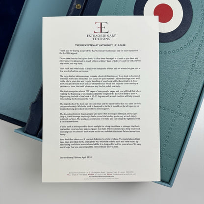The RAF Centenary Anthology 1918-2018 – Harrier edition | Extraordinary Editions | Limited edition: numbered 7