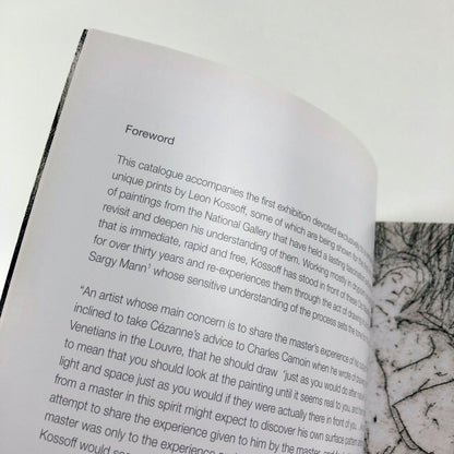 Leon Kossoff. Unique Prints From paintings at National Gallery | Art Space Gallery catalogue and private view invite, 2008