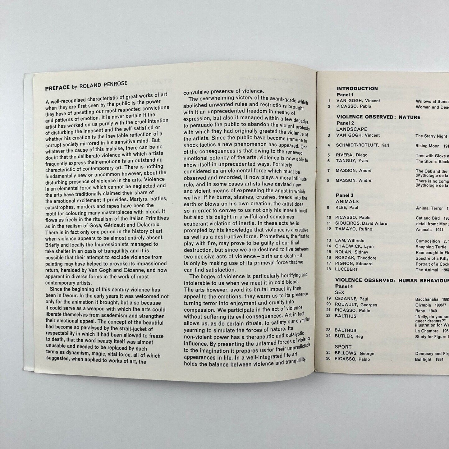 Study for an Exhibition of Violence in Contemporary Art | ICA London, 1964