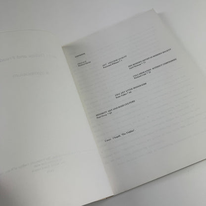 Art Duties and Freedoms. A symposium Welsh Arts Council 1979