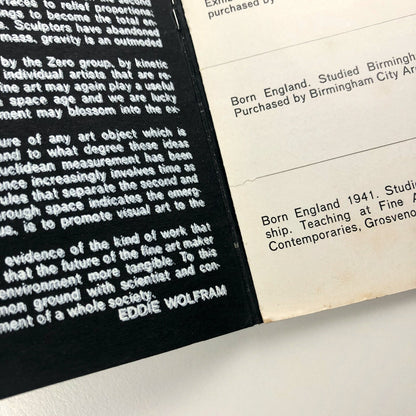 New Dimensions: exhibition of sculpture | Hampstead Arts Council Camden Arts catalogue/guide, 1966