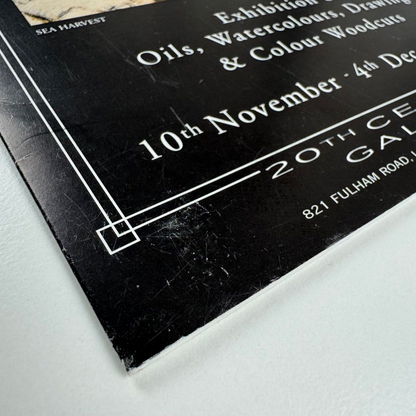 Folding card for John Edgar Platt. Exhibition of oils, watercolours, drawings & colour woodcuts held at 20th century Gallery, London, 1999
