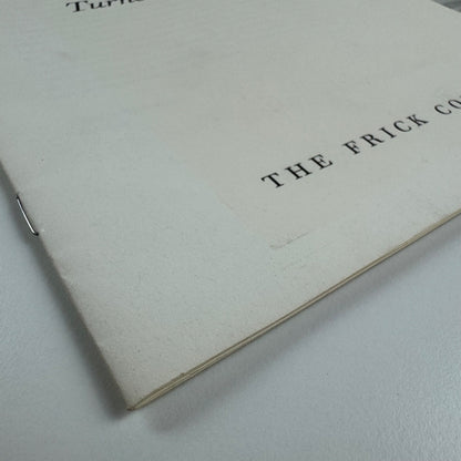 Mortlake Terrace: Turner’s Companion Pieces Reunited. The Frick Collection, 1996